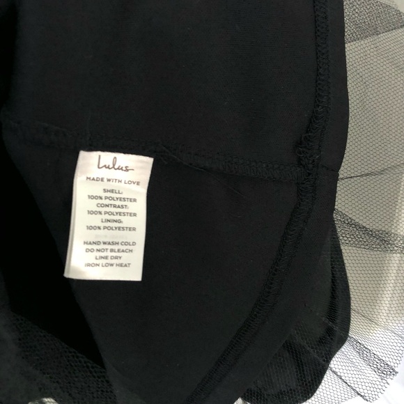 Lulu's Shimmering Black One-Shoulder Dress - Picture 3 of 5